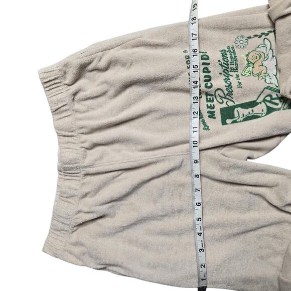 Boys Lie Love Hurts Terry Sweatpants in Sand Size: M - Picture 6 of 7